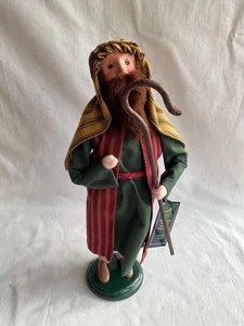 Byers Choice Caroler 2013 Belén de Navidad Serie Pastor Hombre con Bastón Nuevo de Lote Antiguo - Imagen 1 de 9