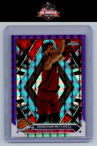 2023-24 Topps Chrome #45 Donovan Mitchell Purple Geometric #/119 - Picture 1 of 2