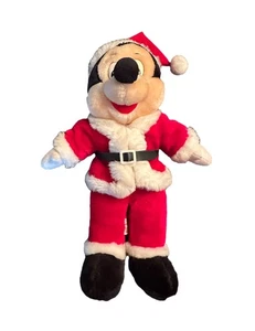 Plush Disney Mickey Mouse Santa Claus Stuffed Disneyland 15" Disney World EUC - Picture 1 of 3