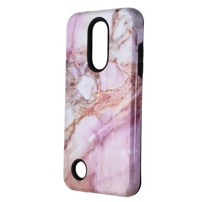 MyBat Fuse Hybrid Hard Case for LG Aristo 3/Aristo 2 - Pink/Purple Marble - Image 1 of 3