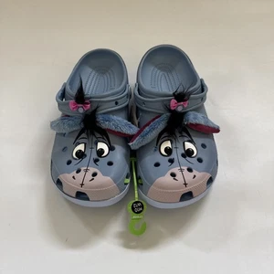 NEW Crocs Disney Winnie The Pooh Eeyore Classic Clogs Men's 10 Women's 12 Blue - Picture 1 of 8