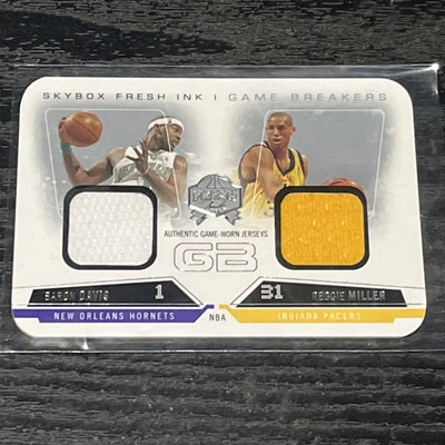 2004-05 Fresh Ink Game Breakers Jersey Die-Cut Reggie Miller Davis /199 - Image 1 of 3