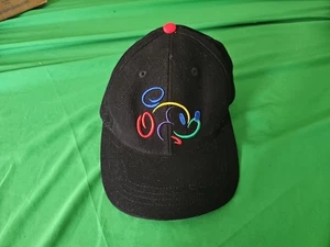 Vintage 1990s Walt Disney World Mickey Mouse Y2K Neon Embroidered Hat Cap NEW - Picture 1 of 7