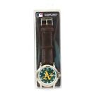 MLB Oakland Athletics Baseball Official Sparo Leather Band Classic Sports Watch