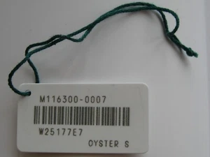 GENUINE ROLEX DATEJUST II 116300 WATCH OYSTER S SWIMPRUF WHITE PRICE HANG TAG - Picture 1 of 9