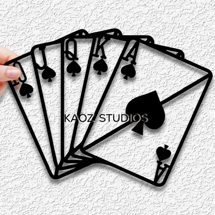 Playing cards / Poker wall art/ wall decor - 3D printed - Image 1 of 1