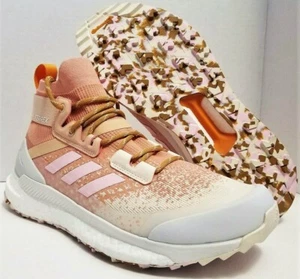 ADIDAS TERREX FREE HIKER PRIMEBLUE WOMEN SHOES FZ3129 SIZE 9 BLUSH PINK BOOST - Picture 1 of 12