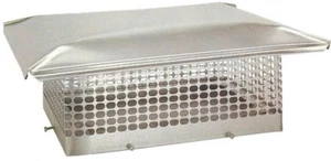 18 x 18 in. Adjustable Fit Chimney Cap Stainless Steel High Mesh Screening - Picture 1 of 2