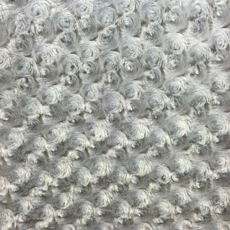 Minky PLATA Rosa suave tela de abrazo por yarda Foto 1 de 1