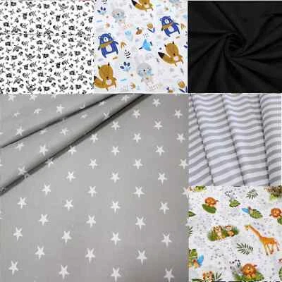 DEDSTORE-BABY Hochwertige Baumwoll-Meterware | 100% Baumwolle ab 1m Baumwollstoff 160 cm breit