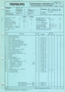 Datenblatt Einstelldaten Pierburg 2E3 Vergaser - Opel Omega 18NV - 90107547 - Picture 1 of 2