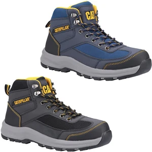 CAT Elmore Safety Boots Mens Lightweight Hiker Steel Toe Caterpillar Work Shoes - Picture 1 of 9