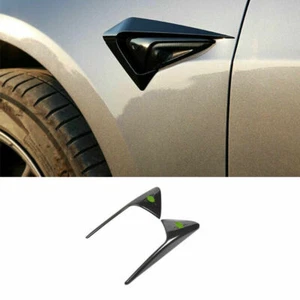  For Tesla Model 3 2017-21 Glossy Black Fender Side Camera Cover Trim - Picture 1 of 5