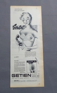 PUB PUBLICITE ANCIENNE ADVERT CLIPPING 021117 / GAINES ET SOUTIENS-GORGE GETIEN - Picture 1 of 1