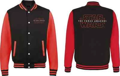 Star Wars Varsity Sweatshirt Jacket Size Medium The Force Awakens New With Tags — 第 1/4 张图片