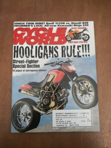 Cycle World Motorcycle Magazine June 2008 Ducati 848 Buell 1125R Kawasaki Ninja - Imagen 1 de 1