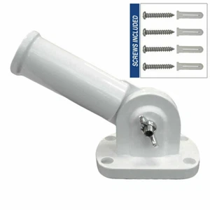 Flag Pole BRACKET Aluminum 1" Inch Diameter Mounting Holder 180° Adjustable - Picture 1 of 3