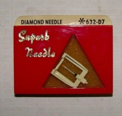 Aguja de diamante fonógrafo Electro-Voice 632-D7, (estéreo y mono), nueva en caja Foto 1 de 2