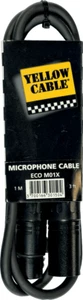 CABLE MICRO XLR mâle/XLR femelle 1m YELLOW CABLE M01X - Imagen 1 de 1