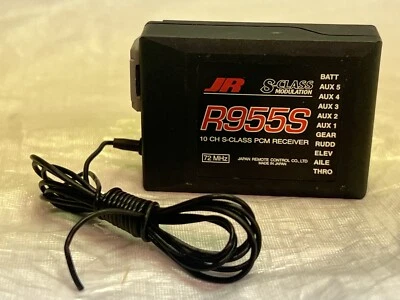 JR R955S PCM S 72.830 MHZ 10 CHANNEL S CLASS RECEIVER WITH CHANNEL 52 CRYSTAL - Image 1 of 3