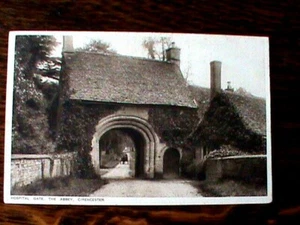 Antique Postcard, Hospital Gate, The Abbey, Cirencester. Stamped19th July 1931. - Picture 1 of 3