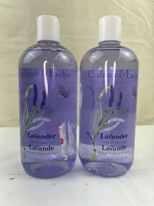 Crabtree & Evelyn Lavender Bath & Shower Gel 16.9 fl oz Lot of 2 New - Picture 1 of 3