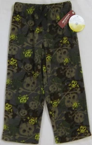 NEW Boy's Arizona Skull Crossbone Pajama PJ Pants Camo Microfleece Choose Size - Picture 1 of 17