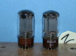 Radio Röhren 5881 6L6GWB 6L6 RCA 8 Glimmer Tung Sol Test 7000 6750 passendes Paar - Bild 1 von 3