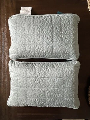 Lot Of 2 Waterford 12” X 18” Paltrow Decorative Throw Pillows Blue Ornate - Image 1 of 4