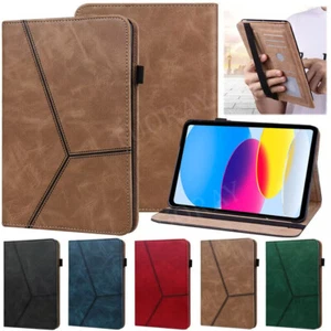 Schutz Hülle für iPad A16 11/10/9/8/7th Gen Air 6/5/4 Pro 11 Leder Tasche Cover - Bild 1 von 60