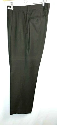 Alan Flusser Mens Pants 32/30 1/2 Brown Pleated Dress Golf Slacks - Изображение 1 из 4
