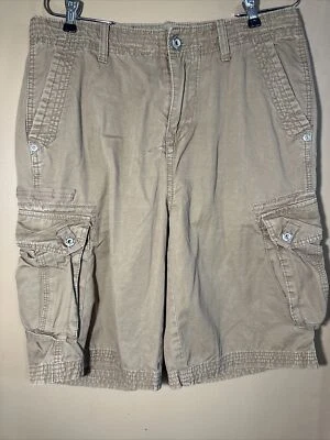 Pantalones cortos cargo negros con hebilla para hombre 34 marrón beige Foto 1 de 4
