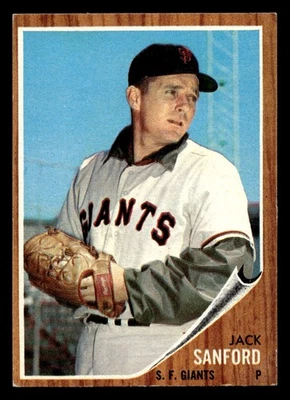 1962 Topps #538 Jack Sanford Ex-Mint Giants High # ID:489520 - Image 1 of 2