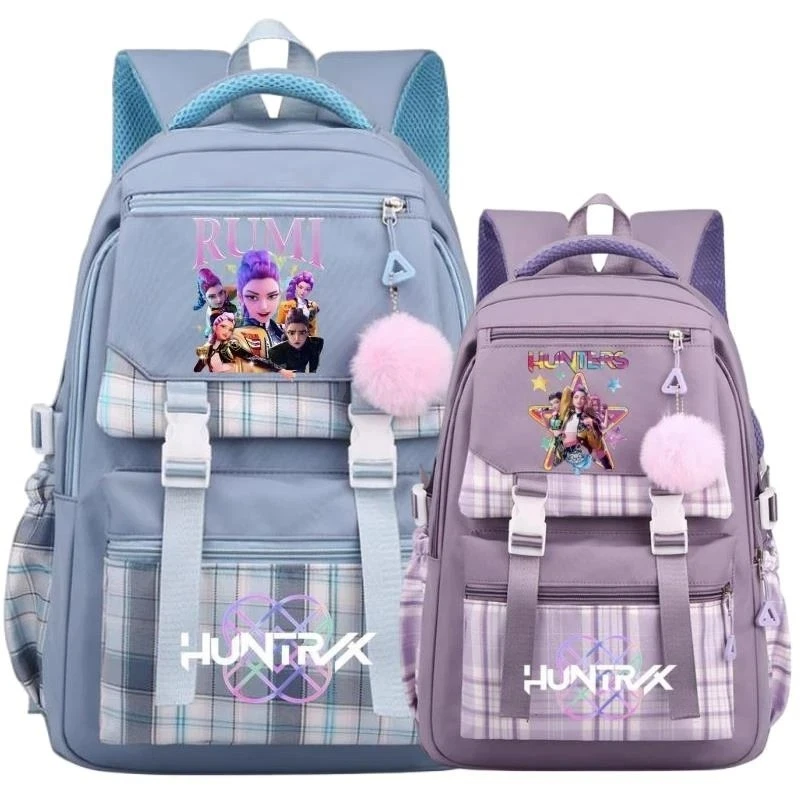 New KPop Demon Hunters Printed Backpack Women Men Fashion Travel Backpacks Outdo - Image 1 of 4