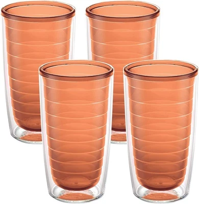 Tervis Clear & Colorful Tabletop Made in USA 16oz - 4pk, Citrus Sunrise  - Image 1 of 4