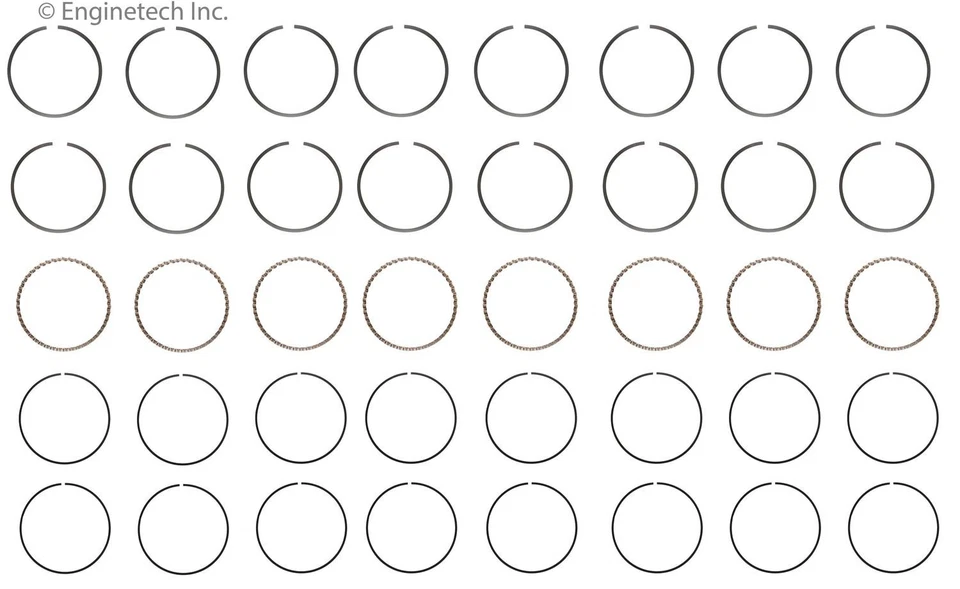 Juego de anillos de pistón para 91-00 Chevrolet GMC C2500 C3500 P3500 M42518-STD Foto 1 de 4