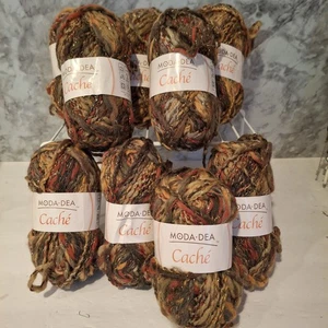 Lot 9 Skeins 50g Moda Dea Cache Color Tootsie 2329 Multi Yarn Wool Blend Italy - Picture 1 of 5
