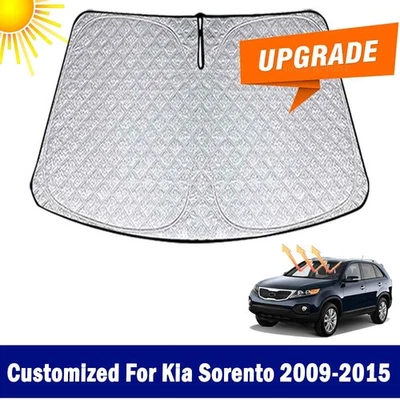 Thicken Upgrade Windshield Sun Shade For Kia Sorento XM 2009-2015 Sun Visor - Image 1 of 4