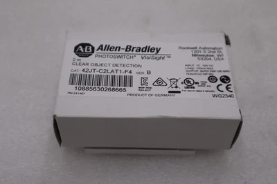 Allen Bradley 42JT-C2LAT1-F4 PHOTOELECTRIC SENSOR 42JT CLEAR OBJECT STOCK H1021A - Image 1 of 4