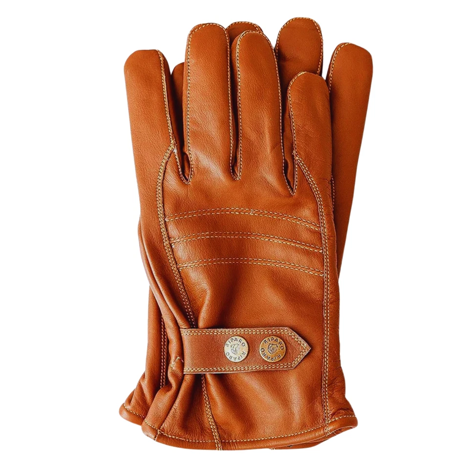 Guantes aislantes de invierno de cuero genuino Riparo para hombre con forro polar Foto 1 de 4