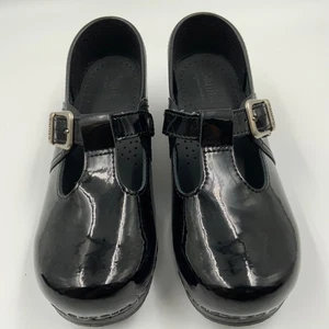Sanita Women’s Black Patent Leather Mary Jane Elegant Round Toe Loafers. Size 36 - Picture 1 of 8