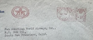 Canada Aviation Meter Cover(163) +1950 IATA =Intl Air Transport Assn +IATA Logo - Picture 1 of 3