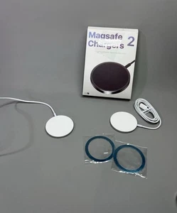 2 Fast Wireless Charger 15W Charging Pad Ultra Small Round Mat Station Universal - Zdjęcie 1 z 19