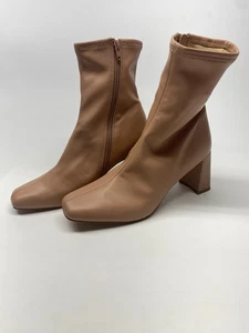 Steve Madden Mujer Harli Calcetín Punta Cuadrada Tacón Bota Talla 8 M - Imagen 1 de 10