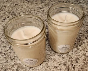 Soy Candles 6 OZ Mason Jar Lavendar & Lemonade Dye Free Fragrance (2 Pack) - Picture 1 of 4