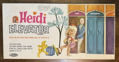Vintage HEIDI ELEVATOR GAME Based on Pocketbook Doll 1965 Remco #855 EUC - Image 1 of 4