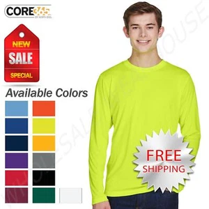 Team 365 Mens Long Sleeve T-Shirt Dri-Fit Performance Workout UV Protect  TT11L - Picture 1 of 41