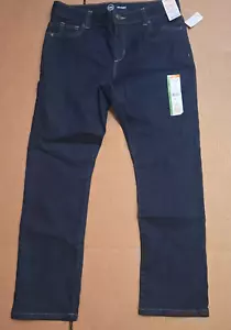 Wonder Nation Girls Straight Leg Jeans 12 Plus Deep Indigo (2 Pair One Price) - Picture 1 of 9