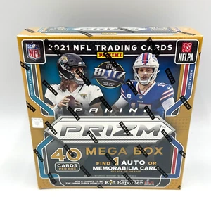 2021 Panini Prizm NFL Football Mega Box FANATICS Exclusive - Factory Sealed NEW - Picture 1 of 6