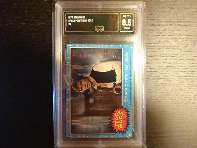 1977 STAR WARS S1 #4 Space Pirate Han Solo GMA 8.5 (PSA 9/APR $1,500) NM-MINT+💎 - Image 1 of 3